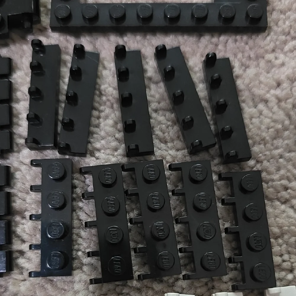 LEGO Vintage Black and White Building Blocks Set